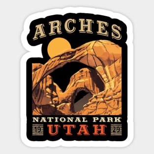 Arches National Park Outdoor Vintage Sticker